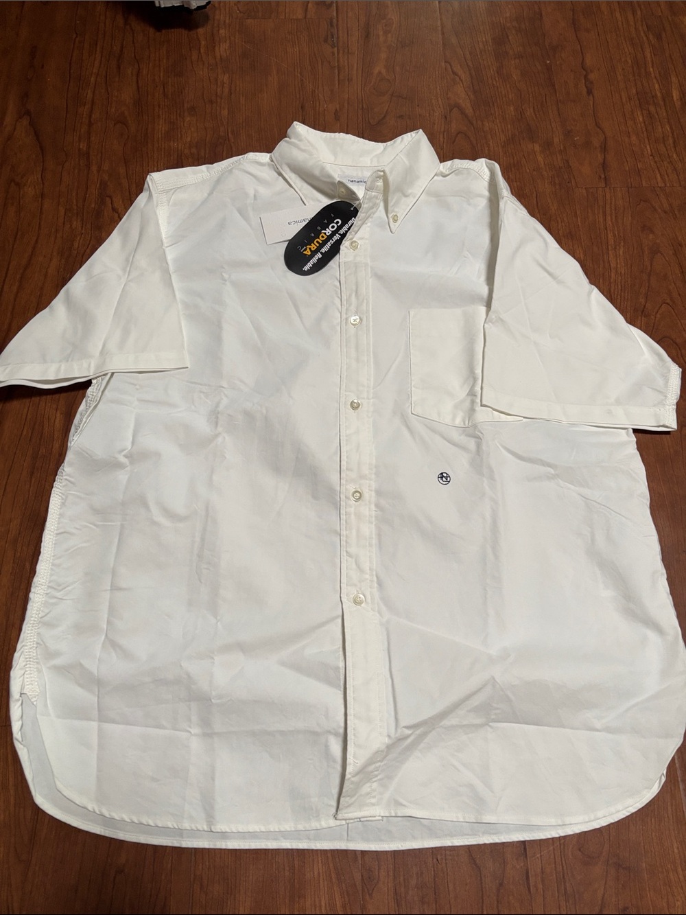 Nanamica Cordura Fabric White Button Up Shirt